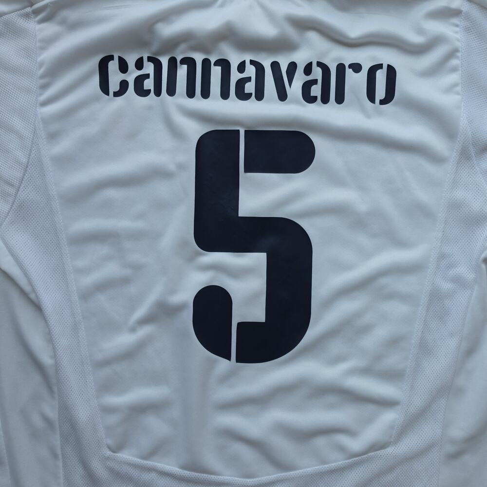 Puma Italy 2007-08 Away Cannavaro #5 Jersey Shirt - Sz XL - Picture 2 of 11